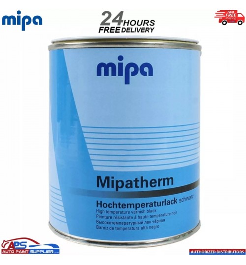 "Mipatherm Black Heat Resistant Paint 4L – Up to 800°C – High Temp Coating